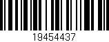 Código de barras (EAN, GTIN, SKU, ISBN): '19454437'