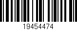 Código de barras (EAN, GTIN, SKU, ISBN): '19454474'
