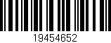 Código de barras (EAN, GTIN, SKU, ISBN): '19454652'