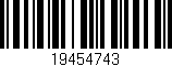 Código de barras (EAN, GTIN, SKU, ISBN): '19454743'