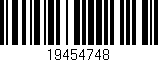 Código de barras (EAN, GTIN, SKU, ISBN): '19454748'