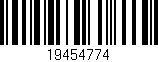Código de barras (EAN, GTIN, SKU, ISBN): '19454774'