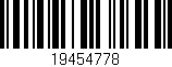 Código de barras (EAN, GTIN, SKU, ISBN): '19454778'