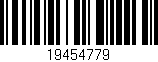 Código de barras (EAN, GTIN, SKU, ISBN): '19454779'