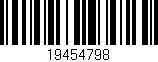 Código de barras (EAN, GTIN, SKU, ISBN): '19454798'