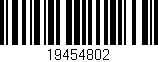 Código de barras (EAN, GTIN, SKU, ISBN): '19454802'