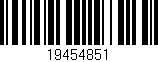 Código de barras (EAN, GTIN, SKU, ISBN): '19454851'