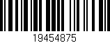 Código de barras (EAN, GTIN, SKU, ISBN): '19454875'