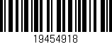 Código de barras (EAN, GTIN, SKU, ISBN): '19454918'
