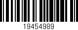 Código de barras (EAN, GTIN, SKU, ISBN): '19454989'
