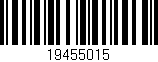Código de barras (EAN, GTIN, SKU, ISBN): '19455015'