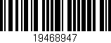 Código de barras (EAN, GTIN, SKU, ISBN): '19468947'