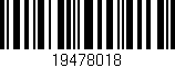 Código de barras (EAN, GTIN, SKU, ISBN): '19478018'