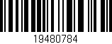 Código de barras (EAN, GTIN, SKU, ISBN): '19480784'