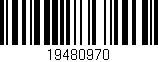 Código de barras (EAN, GTIN, SKU, ISBN): '19480970'