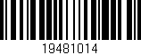 Código de barras (EAN, GTIN, SKU, ISBN): '19481014'