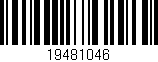 Código de barras (EAN, GTIN, SKU, ISBN): '19481046'