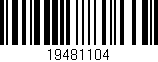 Código de barras (EAN, GTIN, SKU, ISBN): '19481104'