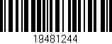 Código de barras (EAN, GTIN, SKU, ISBN): '19481244'
