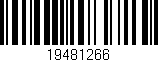 Código de barras (EAN, GTIN, SKU, ISBN): '19481266'