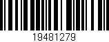 Código de barras (EAN, GTIN, SKU, ISBN): '19481279'