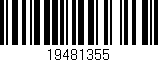 Código de barras (EAN, GTIN, SKU, ISBN): '19481355'