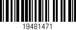 Código de barras (EAN, GTIN, SKU, ISBN): '19481471'