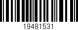 Código de barras (EAN, GTIN, SKU, ISBN): '19481531'