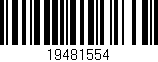Código de barras (EAN, GTIN, SKU, ISBN): '19481554'