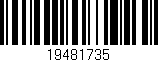 Código de barras (EAN, GTIN, SKU, ISBN): '19481735'