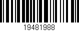 Código de barras (EAN, GTIN, SKU, ISBN): '19481988'