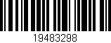 Código de barras (EAN, GTIN, SKU, ISBN): '19483298'