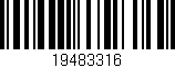 Código de barras (EAN, GTIN, SKU, ISBN): '19483316'