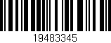 Código de barras (EAN, GTIN, SKU, ISBN): '19483345'