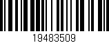 Código de barras (EAN, GTIN, SKU, ISBN): '19483509'