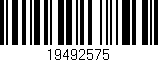 Código de barras (EAN, GTIN, SKU, ISBN): '19492575'