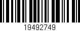 Código de barras (EAN, GTIN, SKU, ISBN): '19492749'