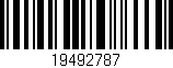 Código de barras (EAN, GTIN, SKU, ISBN): '19492787'