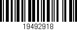 Código de barras (EAN, GTIN, SKU, ISBN): '19492918'