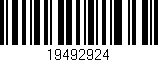 Código de barras (EAN, GTIN, SKU, ISBN): '19492924'