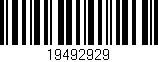 Código de barras (EAN, GTIN, SKU, ISBN): '19492929'