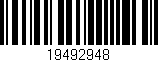 Código de barras (EAN, GTIN, SKU, ISBN): '19492948'