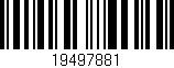 Código de barras (EAN, GTIN, SKU, ISBN): '19497881'