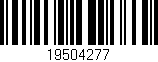 Código de barras (EAN, GTIN, SKU, ISBN): '19504277'