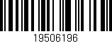Código de barras (EAN, GTIN, SKU, ISBN): '19506196'