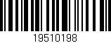 Código de barras (EAN, GTIN, SKU, ISBN): '19510198'