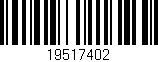 Código de barras (EAN, GTIN, SKU, ISBN): '19517402'