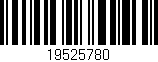 Código de barras (EAN, GTIN, SKU, ISBN): '19525780'