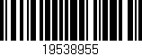 Código de barras (EAN, GTIN, SKU, ISBN): '19538955'