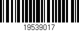 Código de barras (EAN, GTIN, SKU, ISBN): '19539017'